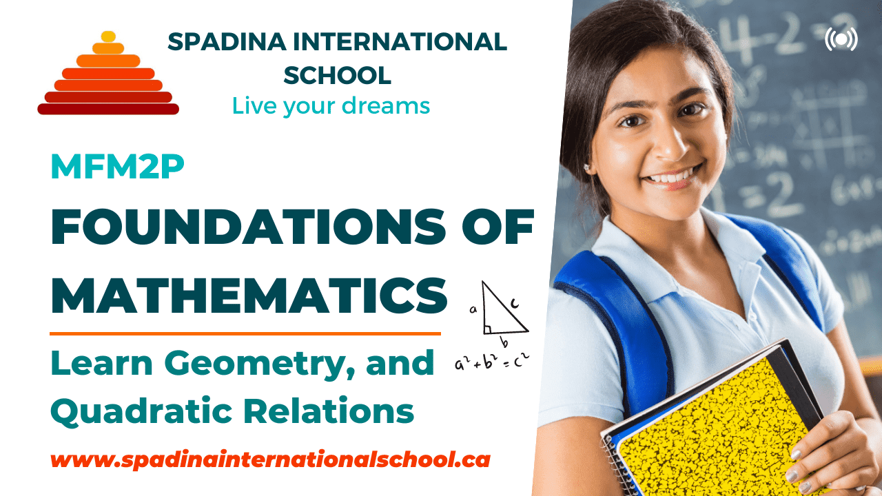 MFM2P – Foundations of Mathematics - Grade 10 - Spadina International School