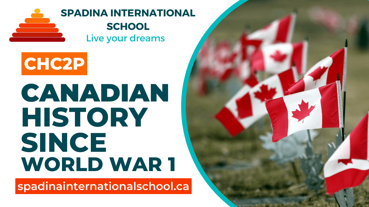 CHC2P - Canadian History since World War 1 - Grade 10 - Spadina International School