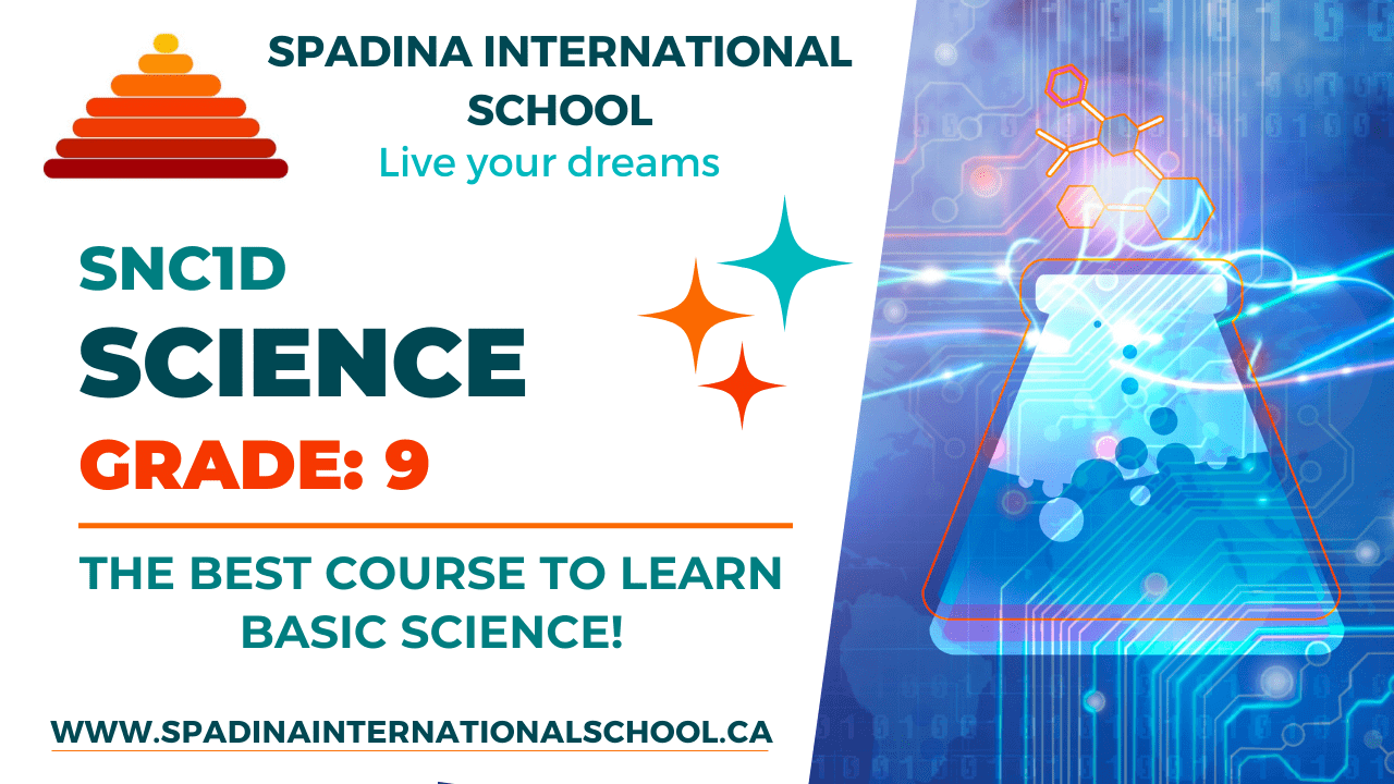 SNC1D - Science - Grade 9 - Spadina International School